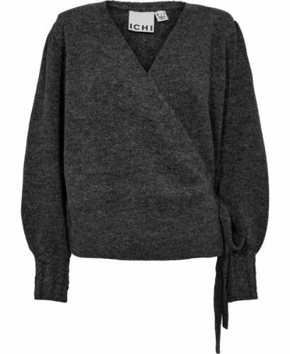 ICHI Iholene CA3 Kvinde Dark Grey Melange Cardigans Regular Fit Str L ...