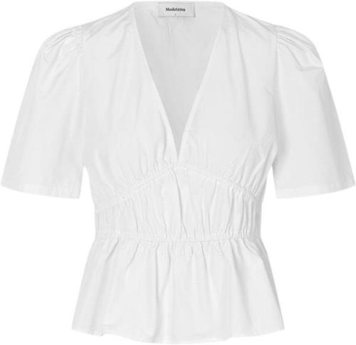 Modström Deenmd top Kvinde Soft White Toppe Str L - hos Magasin