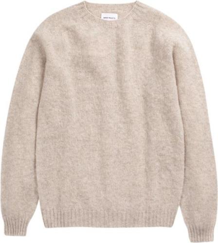 Norse Projects Birnir Brushed Lambswool Mand Oatmeal Sweaters Str L - ...