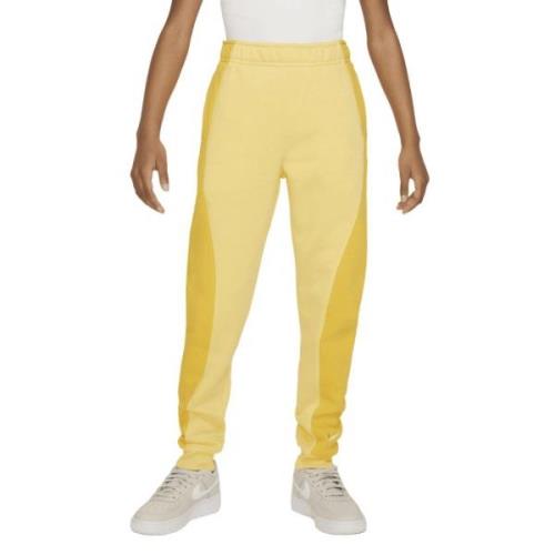 Nike French Terry Pants (big Kids Girls) Str 137-147 / M - Yellow Buks...