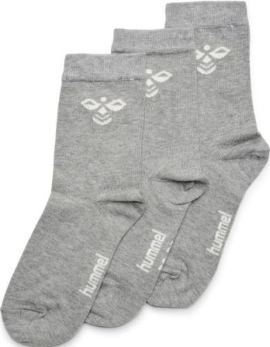 Hummel Sutton 3pack Sock Str 24-27 - Grå Strømper hos Magasin