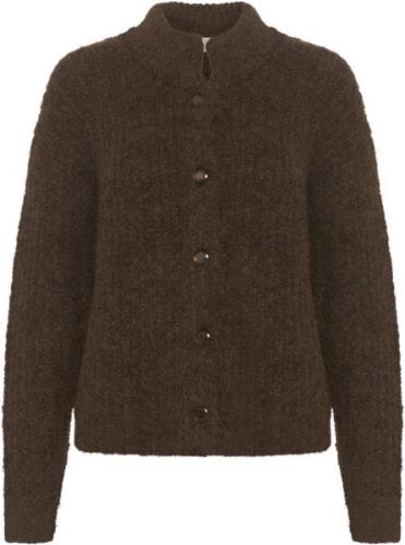 Kaffe Kaane Knit Cardigan Kvinde Java Melange Cardigans Str L - hos Ma...