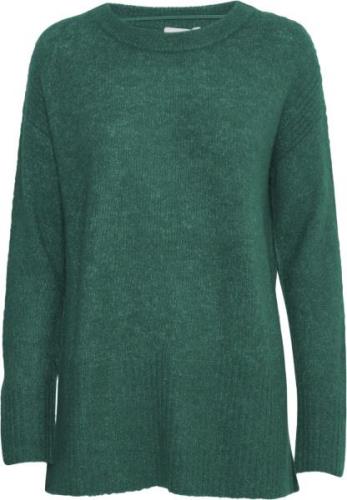 ICHI Ihkamara Long LS Kvinde Cadmium Green Sweaters Str XS - hos Magas...