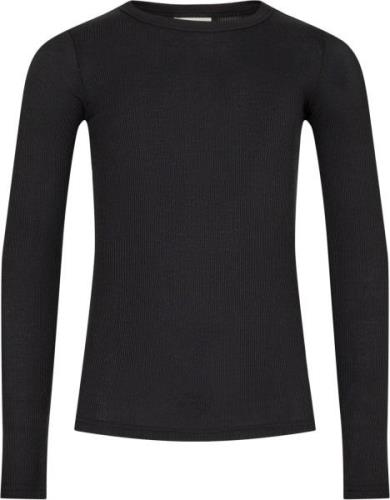 Sofie Schnoor Tshirt Long-sleeve Str 8 år / 128 cm - Black Langærmede ...