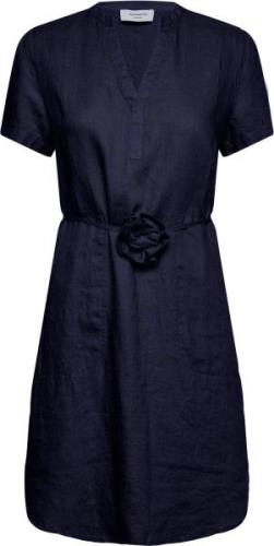 Rosemunde Linen Dress Kvinde Black Korte Kjoler Str 40 - hos Magasin