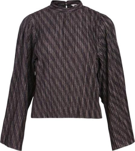 Object Objlux L/S TOP 124 Kvinde Multi Langærmede Bluser Str L - hos M...