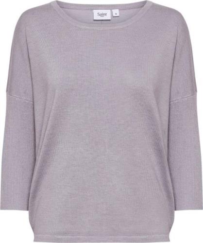 Saint Tropez A2561, Milasz Rneck Pullover Kvinde Dapple Gray Melange S...