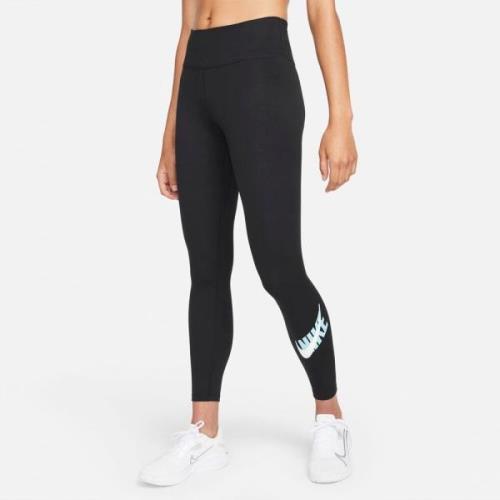 Nike Drifit One Icon Clash Mid-rise Graphic Træningstights L - Tights ...