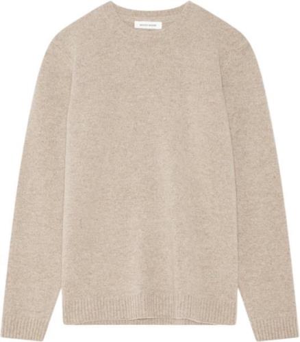 Wood Wood Beckett Brushed Lambswool Jumper Mand Beige Sweaters Str L -...