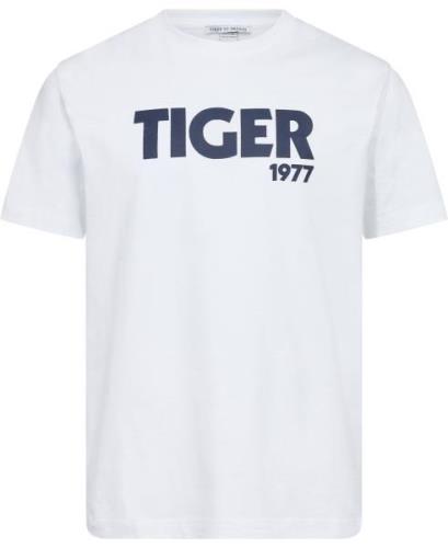 Tiger of Sweden Dillan Mand Pure White Kortærmede T-shirts Str L - hos...