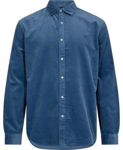 McNeal Corduroy Shirt Mand Coronet Blue Langærmede Skjorter Tailored F...