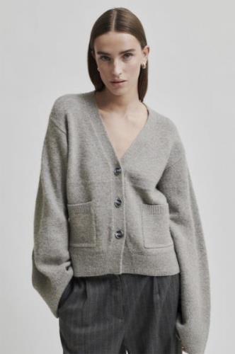 Second Female Faria Alpaca Blend Knit Cardigan Kvinde Laurel Oak Sweat...