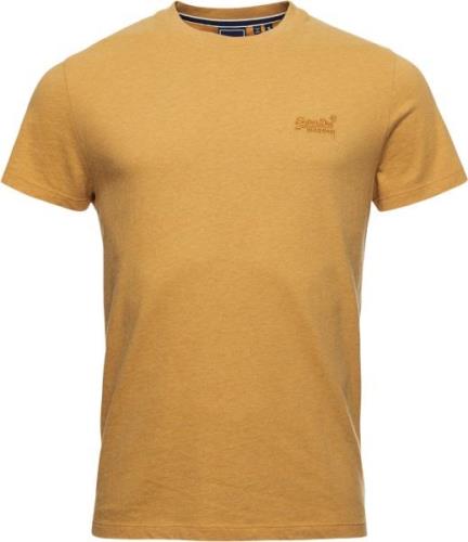 Superdry Vintage Logo EMB TEE Mand Ochre Marl Kortærmede T-shirts Str ...