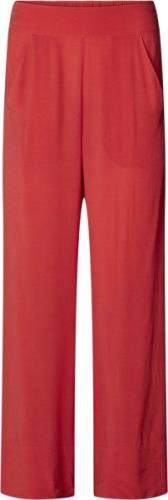 Rabens Saloner Sandwashed Wide leg Pant Alisa Kvinde Red Bukser Med Br...