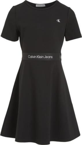 Calvin Klein Short Sleeve Dress With Logo Str 8 år - Beh Kjoler Viskos...