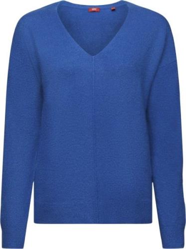 Esprit F Vneck Sweater Kvinde Bright Blue 5 Sweaters Str L - hos Magas...