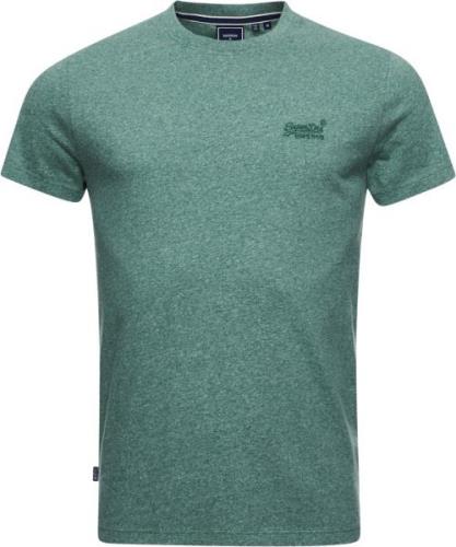 Superdry Vintage Logo EMB TEE Mand Bright Green Grit Kortærmede T-shir...