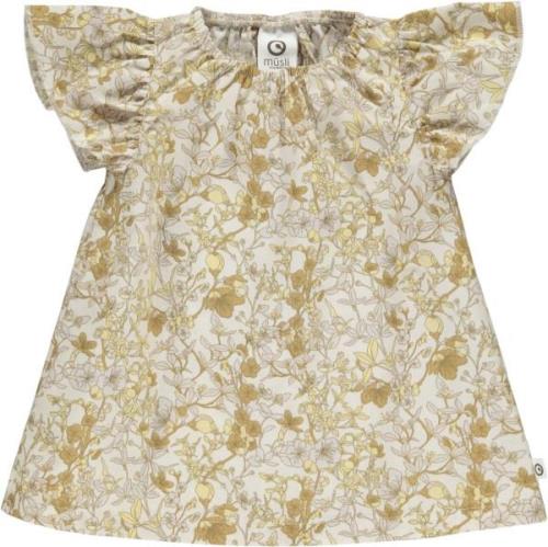 Müsli by Green Cotton Fiona Poplin s/s Dress Baby Str 68 - Buttercream...