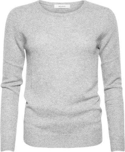 SPARKZ Copenhagen Pure Cashmere Oneck Pullover Kvinde Grey Mel. Sweate...