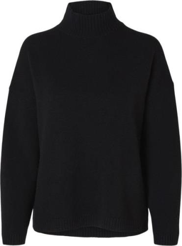 Selected Femme Slfcille LS Cashmere Blend Knit High Neck Noos Kvinde S...