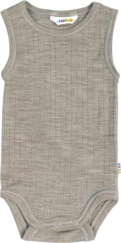 Joha Body Uden Ærmer Str 0-1 md / 50 - Brun Kortærmede Bodies Merino h...