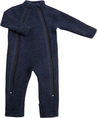 Joha Jumpsuit 2in1 Str 9-12 mdr / 80 - Dk Blue Me Køredragter Merino h...