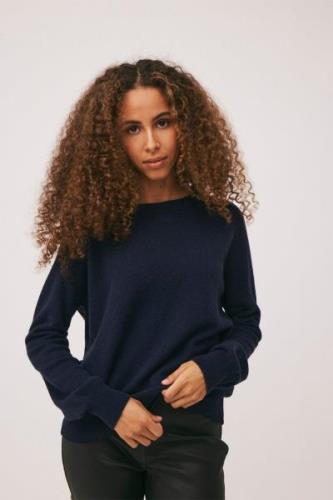 Magasin Mabel 2 100% Cashmere Kvinde Navy Sweaters Str S Cashmere