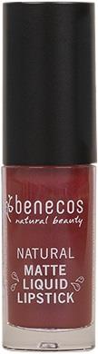 Benecos Liquid Lipstick Bloody Berry 5 ml - Flydende hos Magasin