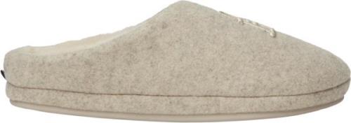 Tommy Hilfiger TH Embroidered Basics Slipper Kvinde Beige Heather Hjem...