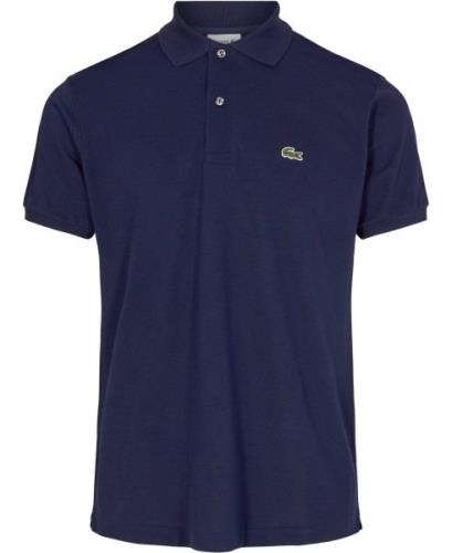 Lacoste Short Sleeved Ribbed Collar Shirt Mand Blå Kortærmede Poloer S...