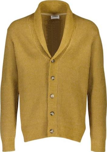 Lindbergh Shawl Collar Knit Cardigan Mand Brun Cardigans Relaxed Fit S...