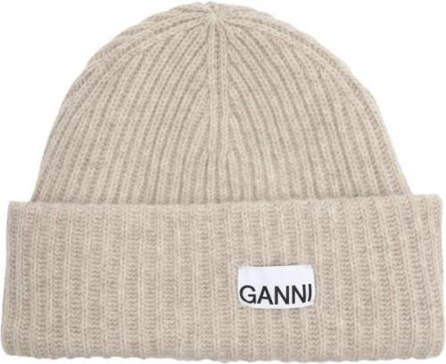 Ganni Structured Rib Beanie ONE SIZE - Huer hos Magasin