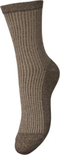 Pieces Pcsebby Glitter Long Stripe Socks N Ankelstrømper - hos Magasin