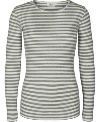 Magasin Milla 1G Kvinde Light Grey Mel / Star White Stripe Langærmede ...