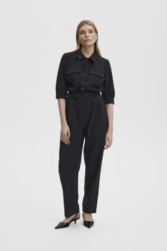 Gestuz Joellegz Jumpsuit Noos Kvinde Black Buksedragter Str 38 - hos M...