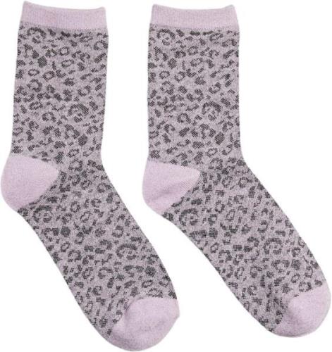 Pieces Pcsebby Glitter Long AOP Socks Noos Ankelstrømper - hos Magasin