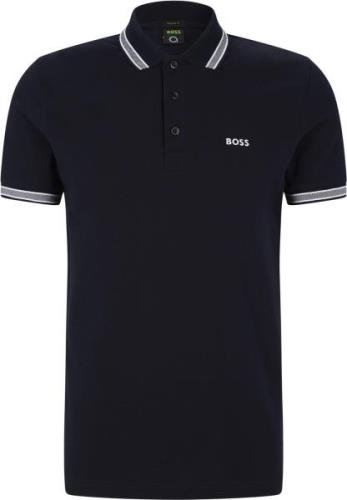 BOSS Paddy Mand Dark Navy Kortærmede Poloer Str L - hos Magasin