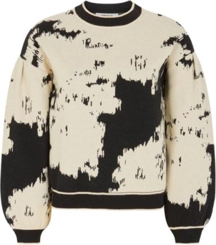 Soft Rebels Srrogue Pattern Knit Kvinde Jacquard Pattern Arctic Wolf S...