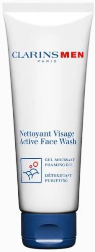 Clarins Men Active Face Wash Gel 125 ml. 125 ml - Ansigtspleje hos Mag...