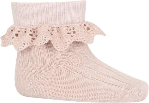 mpKids Lea Socks Lace Str 25/28 - Lyserød Strømper hos Magasin