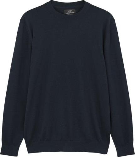 Mads Nørgaard - Copenhagen Eco Wool Karsten Knit Mand Blå Sweaters Str...