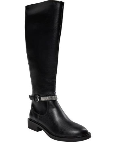 Steve Madden Riggs Boot Kvinde Black Langskaftede Støvler Str 40 - hos...