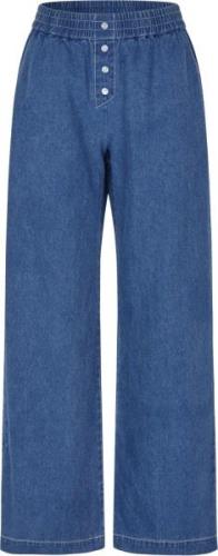 Baum und Pferdgarten NOI Kvinde Dark Sailor Blue Wide Jeans Str 40 - h...