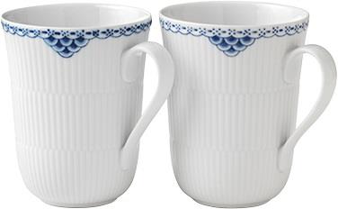 Royal Copenhagen Princess Mug 36cl 2PK Hvid, Blå Str 36 cl. - Kopper M...