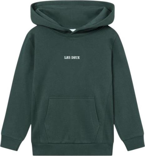 Les Deux Dexter Hoodie Kids Str 134/140 - Pine Green Hættetrøjer hos M...