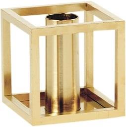 Audo Copenhagen Kubus 1, Candle Holder, Gold Plated Messing Str B: 7 x...