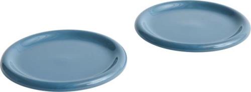 Hay Barro Plateset of 2-ø24-dark Blue 0008 - Middagstallerkener hos Ma...