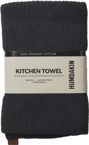 Humdakin Knitted Kitchen Towel Coal Coal Str 45x70 cm - Viskestykker h...