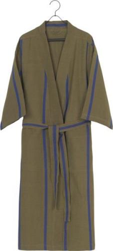 ferm LIVING Field Robe Olive/bright Blue Morgenkåber Str ACCESSORIES -...