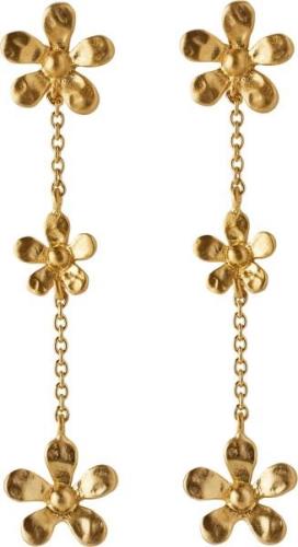 Pernille Corydon Jewellery Wild Poppy Earrings Length 48 mm - Ørestikk...